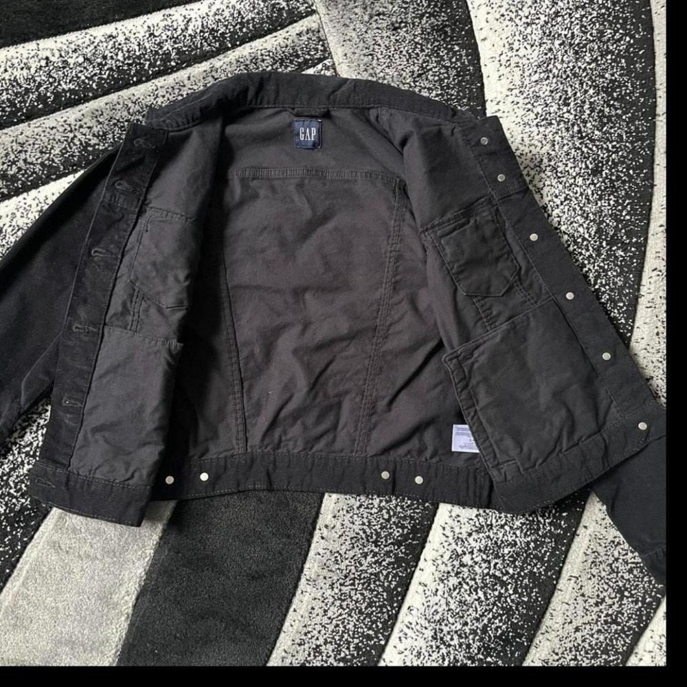 Women's Gap Black Corduroy Button Up Jacket - Picture 7 of 7